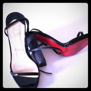 Patent Leather Stack Heel Louboutins